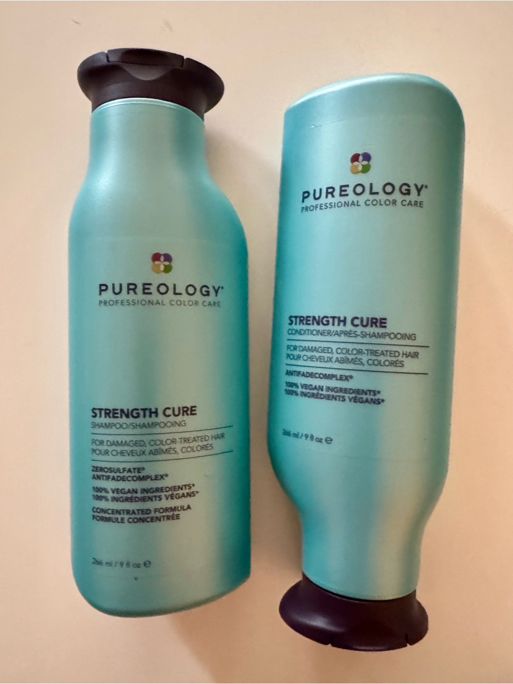 pureology strength cure shampoo and conditioner